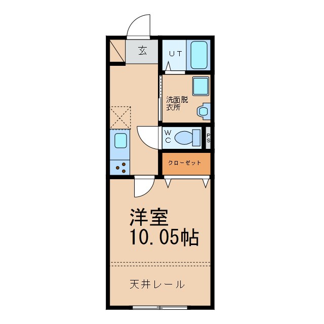 Mare　South  102号室 間取り