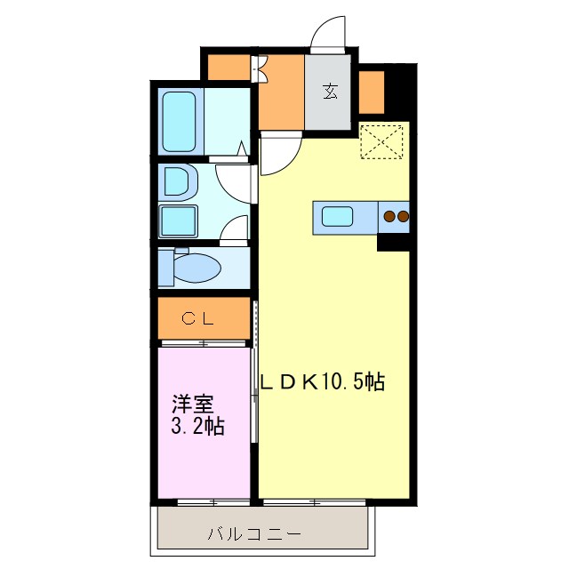 カーサコモダ新舞子　B 間取り図