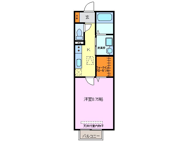 セジュール小倉JT 間取り図