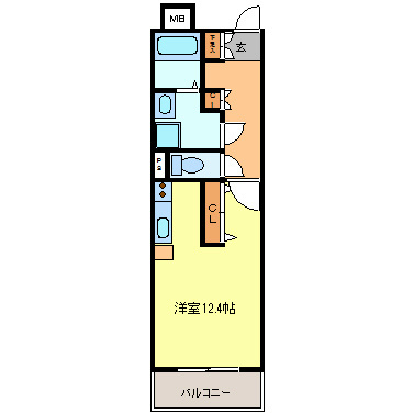 キャッスル常滑 328号室 間取り