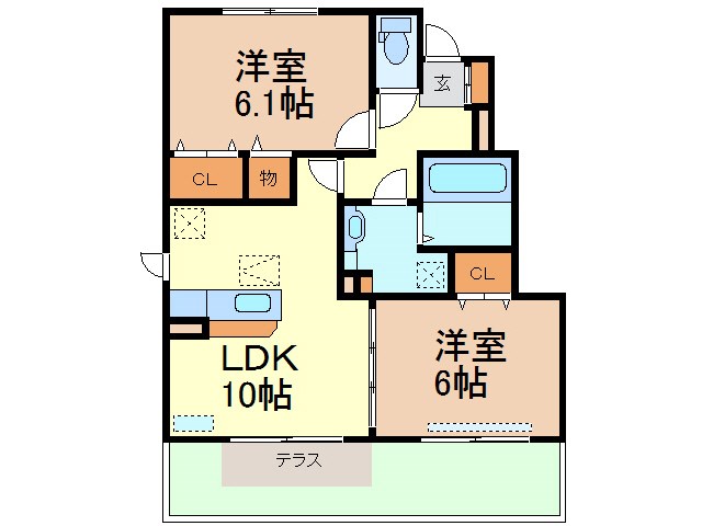サンライズⅡ 間取り図