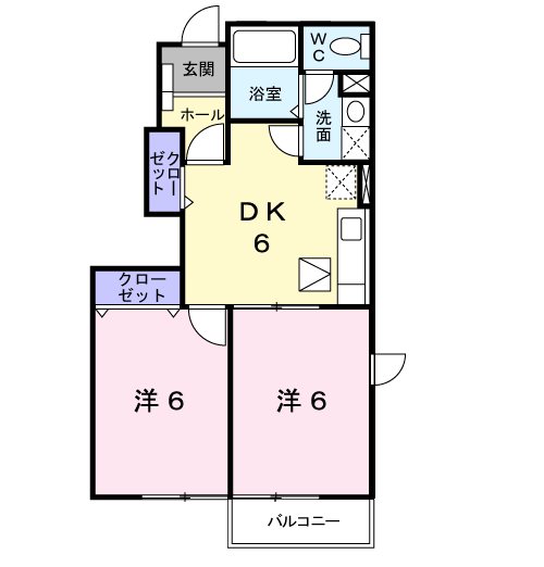 メゾン桜Ⅱ 間取り図