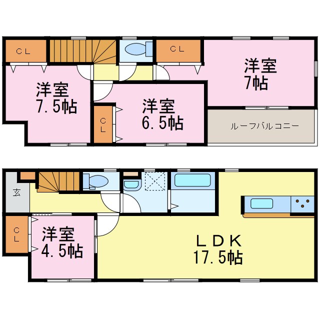 新舞子大草貸家 間取り