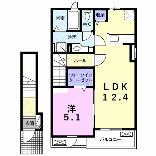 アミティ　プレセアⅢ 間取り図