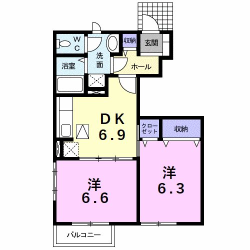 ネオステージ 103号室 間取り
