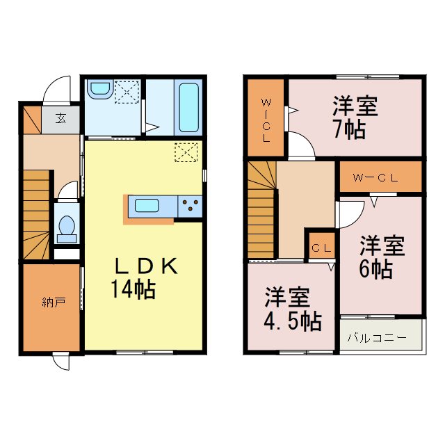鯉江本町4-13KODATEX　V 間取り図
