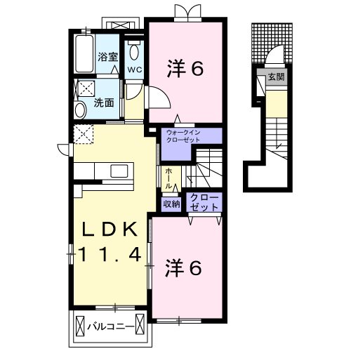 ソアレ　Ｂ 間取り図