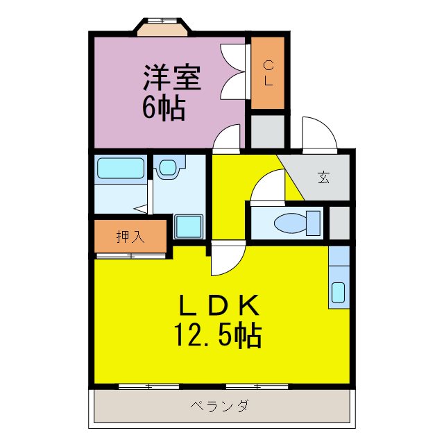 フォルビテッツァ美浜 204号室 間取り