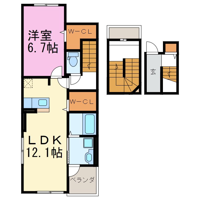 スカイレジデンスⅡ 間取り図