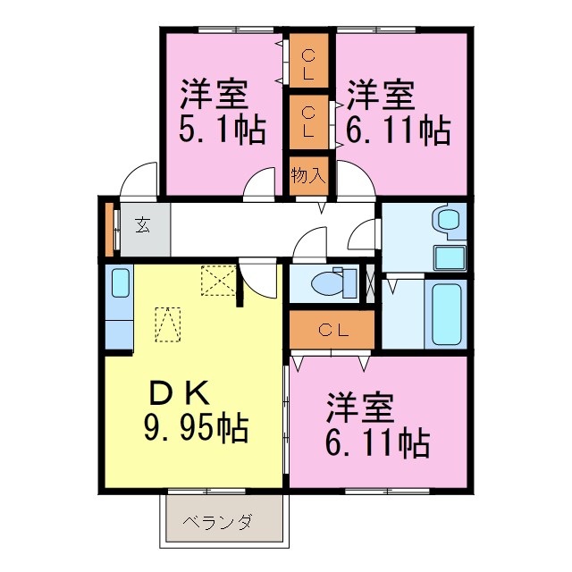 セラリッシュ　B棟 間取り図