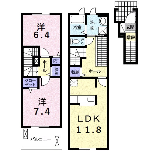 CottonHills　Ⅱ 間取り図