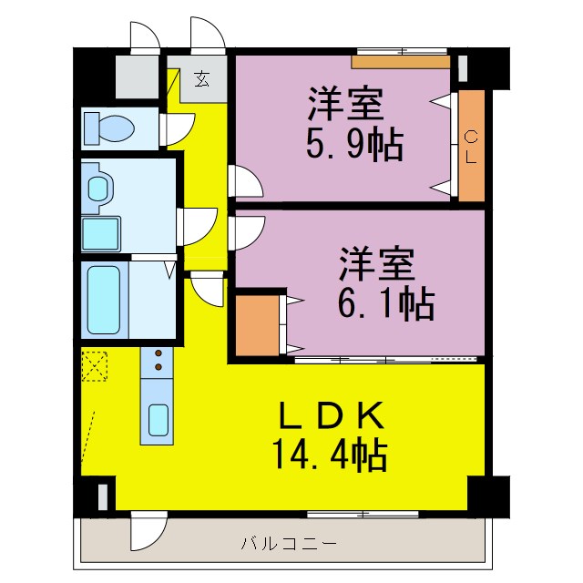 プリミエール常滑駅前 間取り図