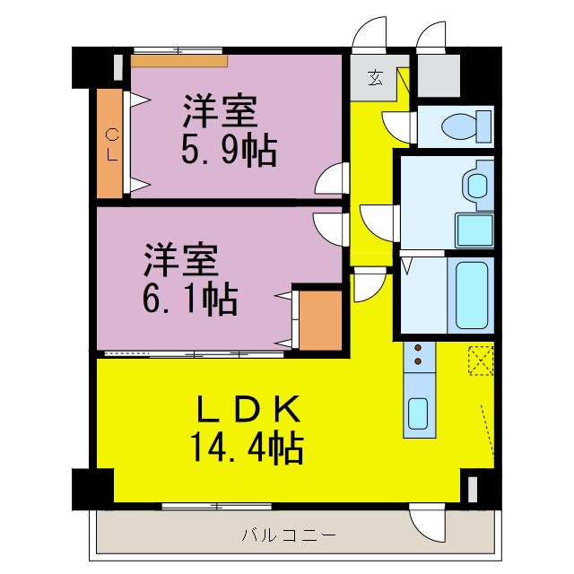 プリミエール常滑駅前 間取り図