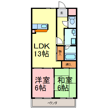 コーラル半田 間取り図