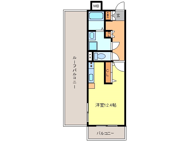 キャッスル常滑 614号室 間取り