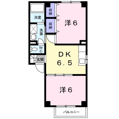 アビタシオン　ミサト 間取り図