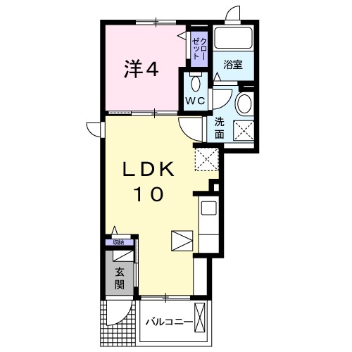 グランツ つつじが丘 101号室 間取り