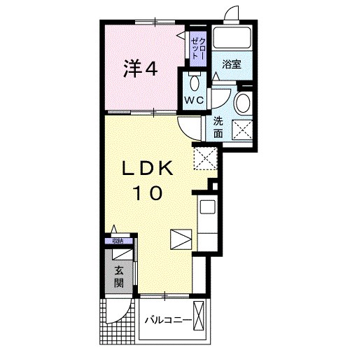グランツ つつじが丘 103号室 間取り