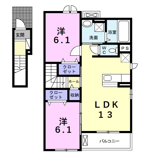 エアリーヒルⅥ 間取り図
