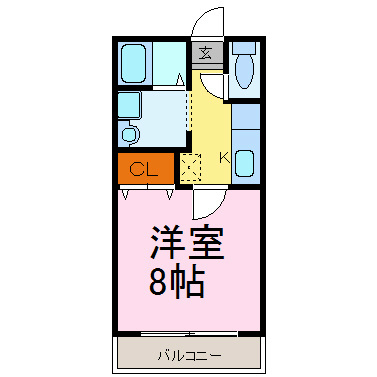 ベルポート  203号室 間取り