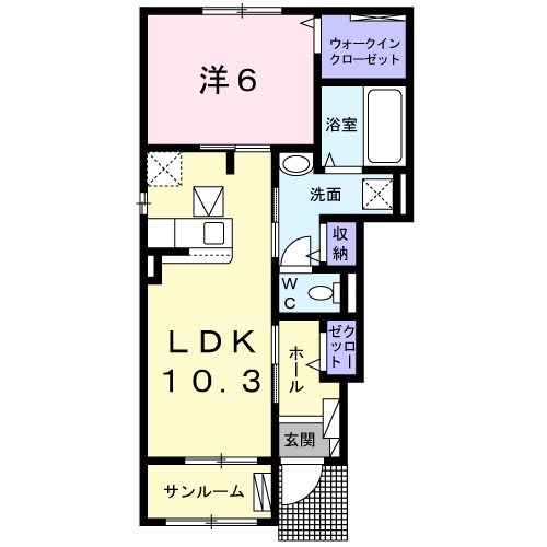 グランカーサ水芳Ⅱ 間取り図