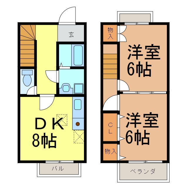 エクセレント千代ヶ丘 間取り図