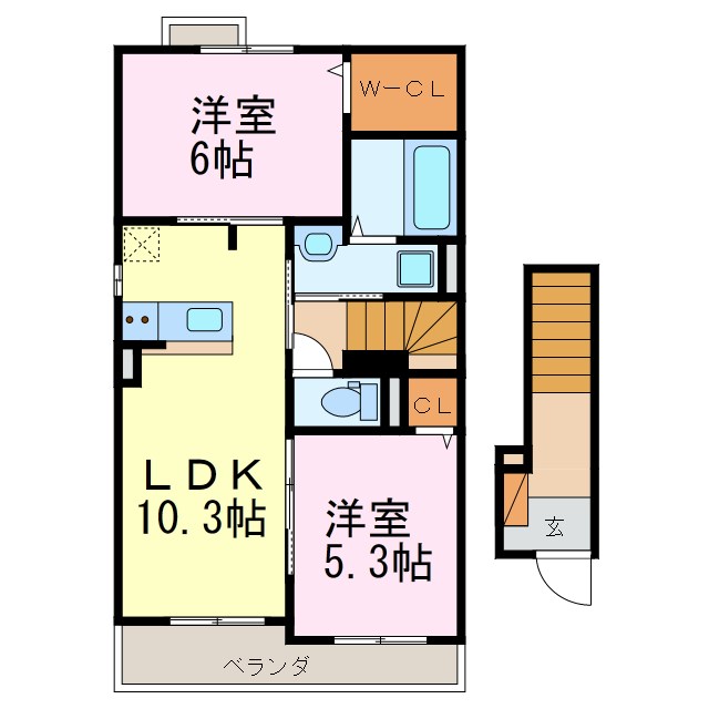グランカーサ水芳Ⅱ 間取り図