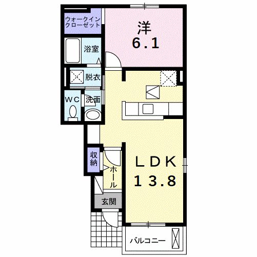 メールブルー 間取り図