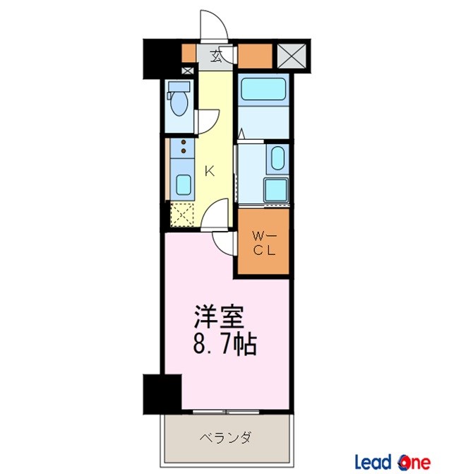 プレミアムコートりんくう 503号室 間取り