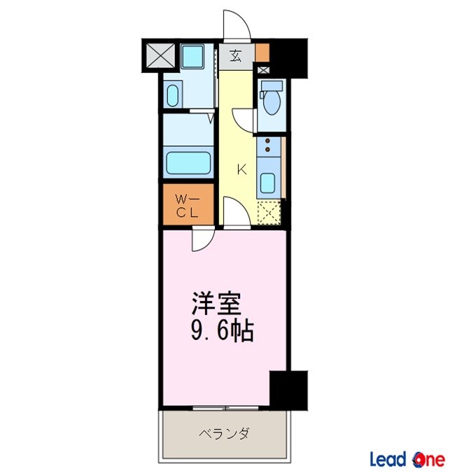プレミアムコートりんくう 904号室 間取り