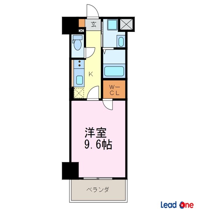 プレミアムコートりんくう 605号室 間取り