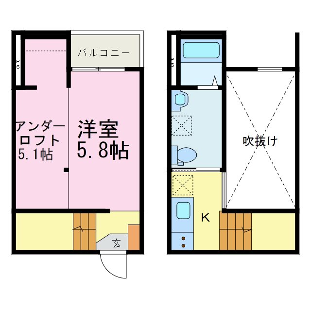 starrobe.（スターローブ） 105号室 間取り