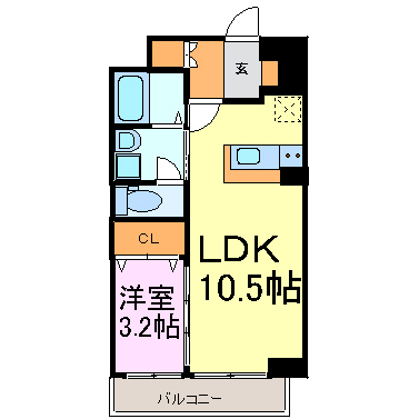 カーサコモダ新舞子　B 間取り図