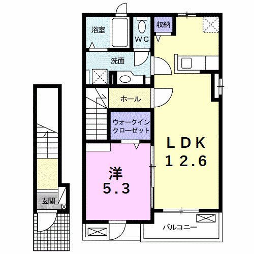 カーサセレノⅡ 203号室 間取り