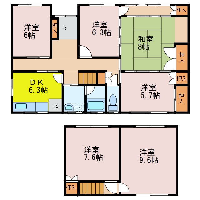 降幡様貸家 間取り図