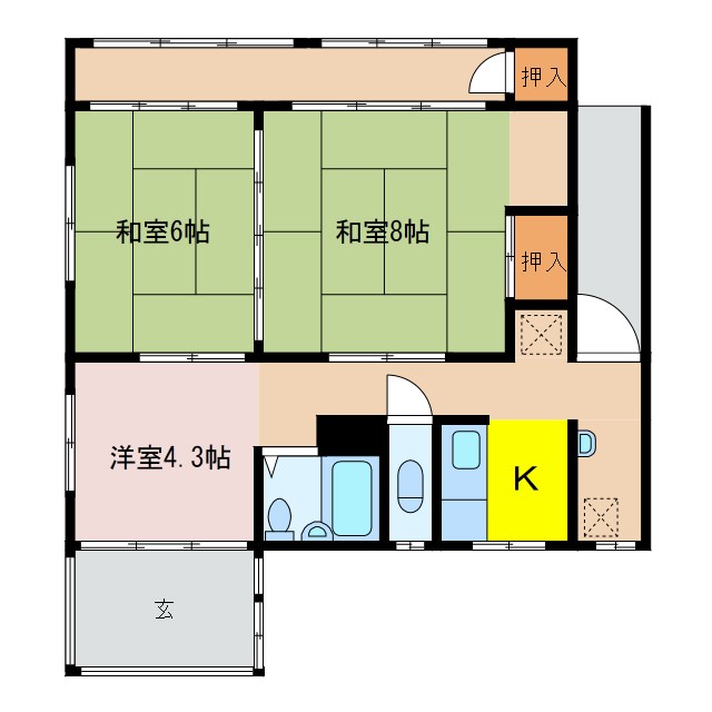 降幡様貸家 間取り図