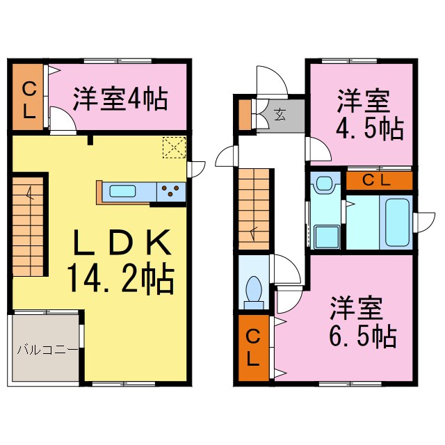 常滑市北条KODATEX　Ⅰ 間取り図