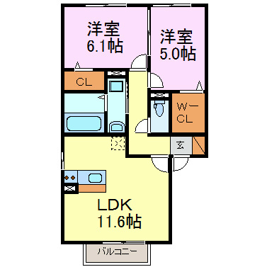 プロニティ峰東 間取り図