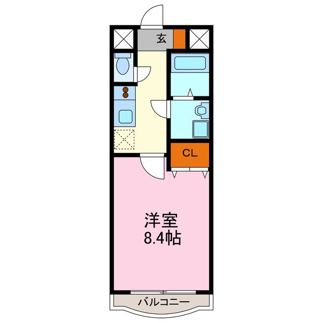サンアップウェルⅠ 110号室 間取り