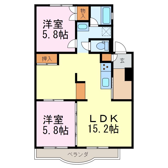 シャトー清城 間取り図