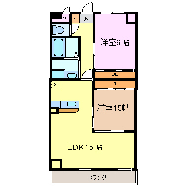 COM&amp;#39;S二ツ坂  間取り図