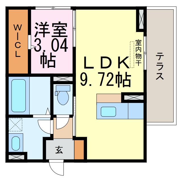 エスペランサ旭　A棟 間取り図