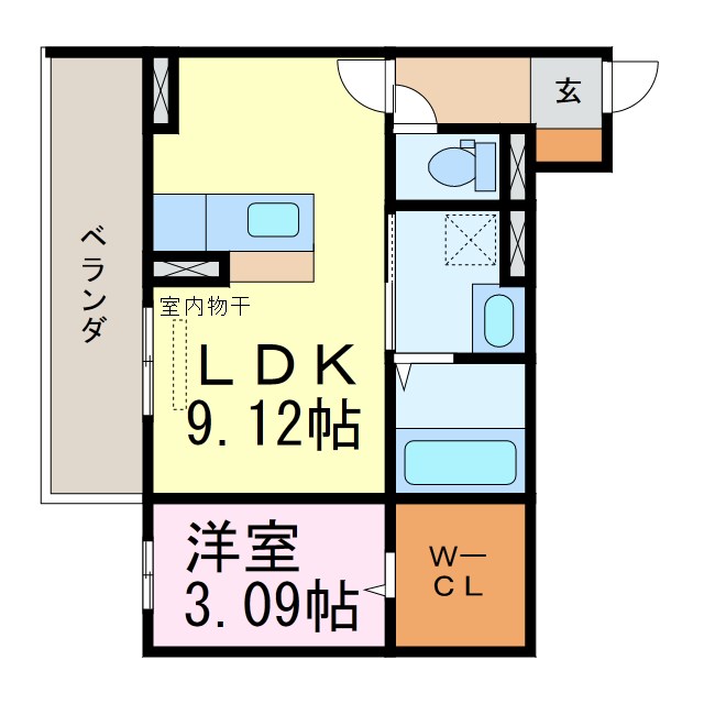 エスペランサ旭　A棟 間取り図