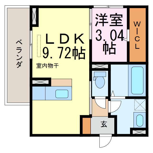 エスペランサ旭　A棟 間取り図