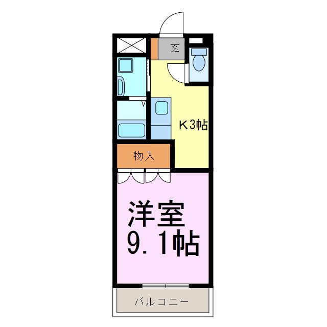 M78プラネット 205号室 間取り