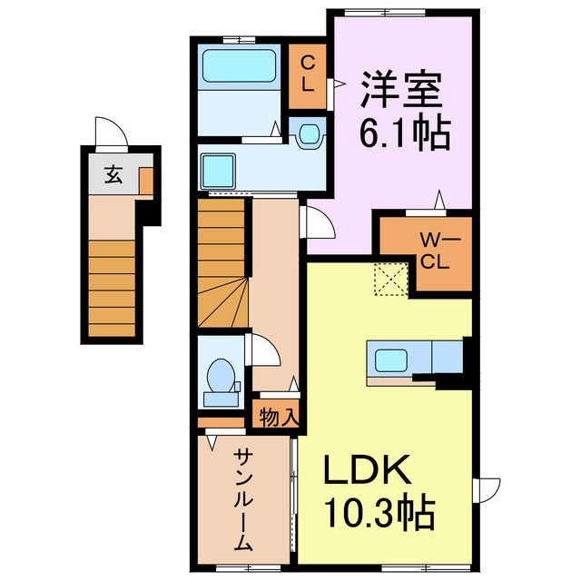 ラ・メールⅢ 間取り図
