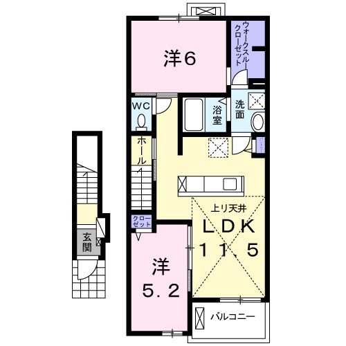 ジェルメ 間取り図