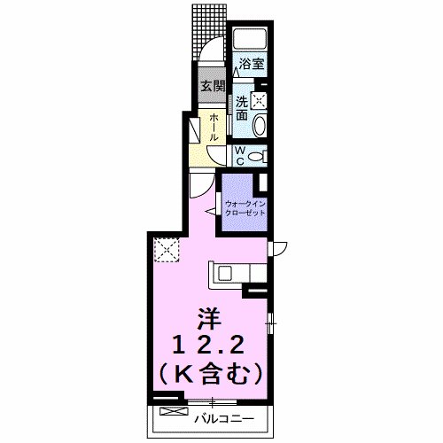 コーポ二ヶ崎 間取り図