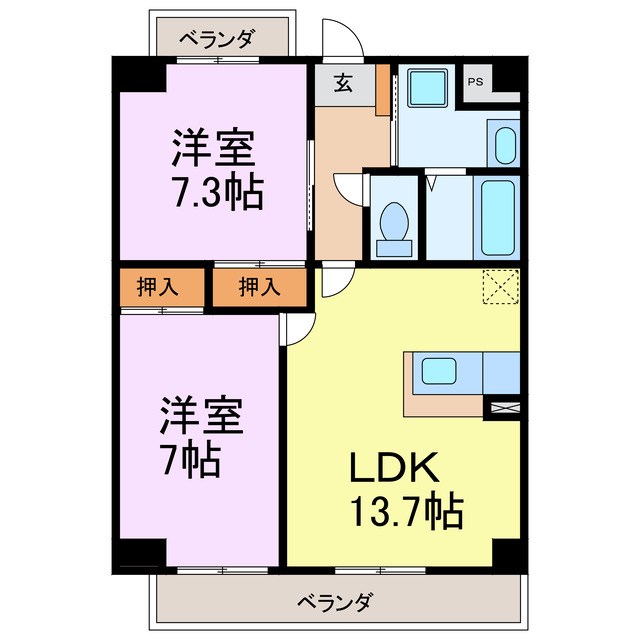 メゾン桐ヶ丘 間取り図