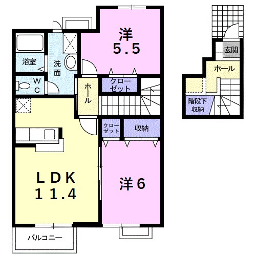 アメニティコーポラス　A 間取り図